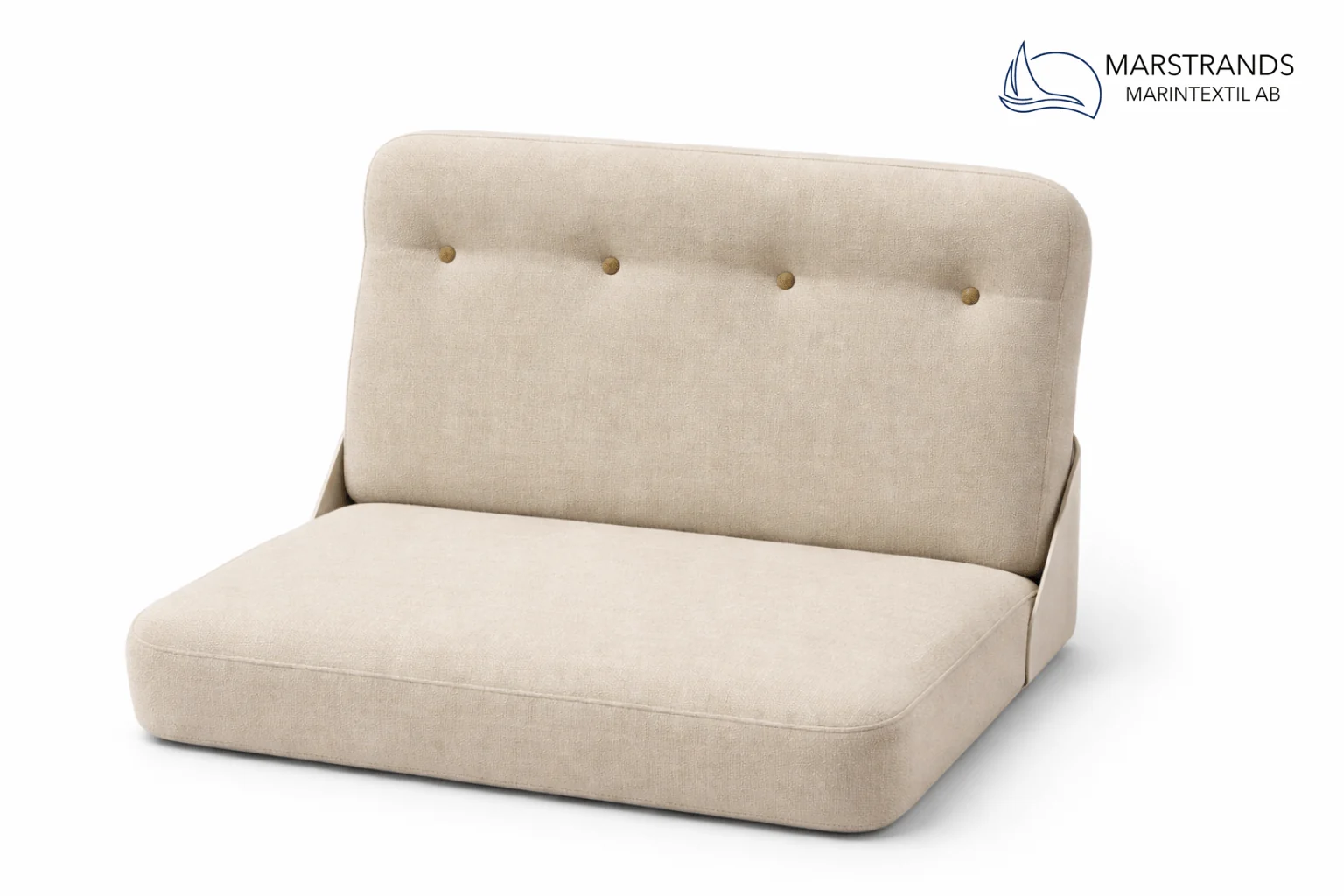 CAD design of lounge cushion for Saga 315 - beige boat cushions with customized construction