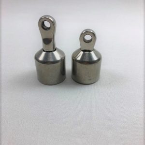 Adjustable end fitting for bell tubes with right- or left-hand threads