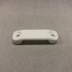 25 mm Strap Clip – White UV-Resistant Plastic