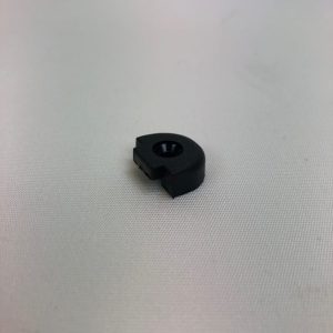 End stop for stainless steel rail – black plastic