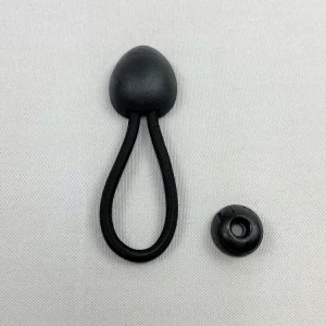 Imagen del producto: Bungee Loop – cordón de goma negro con enganche