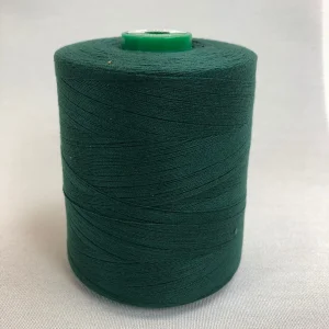 Spule mit Coats Dual Duty WR-Nähgarn in der Farbe Forest Green