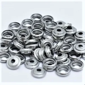 Imagen del producto: Botón pulsador de acero inoxidable, parte 2 – hembra con resorte