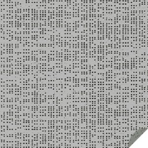 Soltis 92 Medium Grey / Alu – échantillon de couleur de toile de store de Serge Ferrari